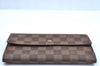 Authentic Louis Vuitton Damier Porte Tresor International Wallet N61215 LV K4327