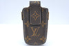 Authentic Louis Vuitton Monogram Etui TelePhone International PM M63064 LV K4329