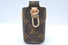 Authentic Louis Vuitton Monogram Etui TelePhone International PM M63064 LV K4329