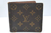 Authentic Louis Vuitton Monogram Porte Billet Carte Credit Monnaie Wallet K4330