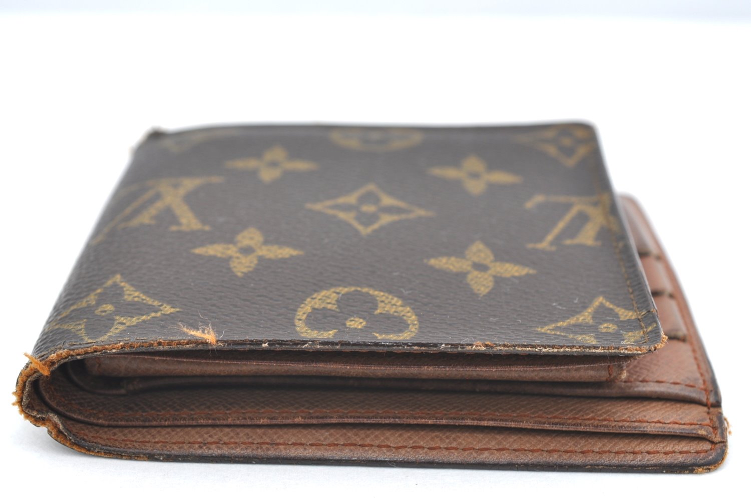 Authentic Louis Vuitton Monogram Porte Billet Carte Credit Monnaie Wallet K4330