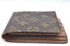 Authentic Louis Vuitton Monogram Porte Billet Carte Credit Monnaie Wallet K4330