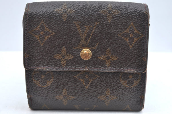 Authentic Louis Vuitton Monogram M61652 Porte Monnaie Billet Carte Credit K4331