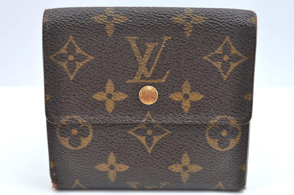 Authentic Louis Vuitton Monogram M61652 Porte Monnaie Billet Carte Credit K4332