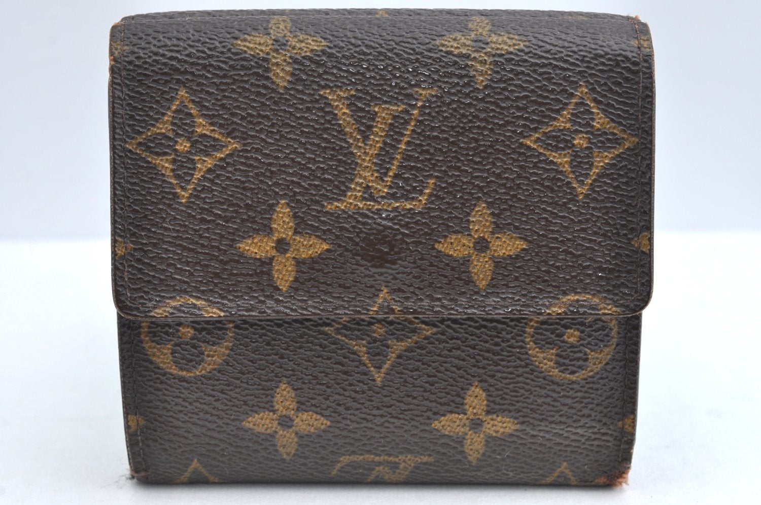 Authentic Louis Vuitton Monogram M61652 Porte Monnaie Billet Carte Credit K4332