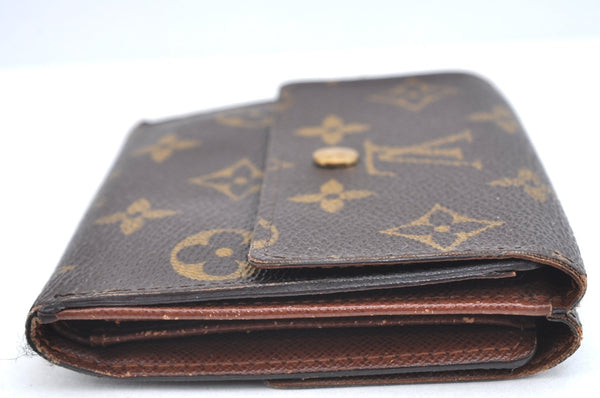 Authentic Louis Vuitton Monogram M61652 Porte Monnaie Billet Carte Credit K4332