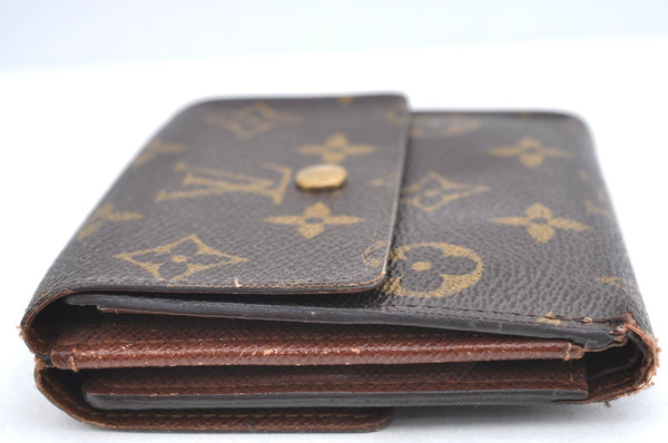 Authentic Louis Vuitton Monogram M61652 Porte Monnaie Billet Carte Credit K4332