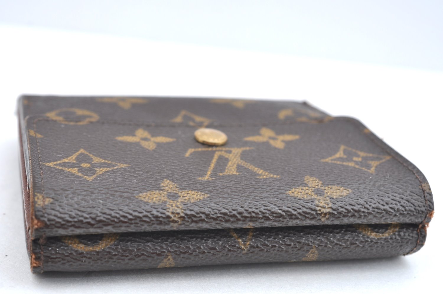 Authentic Louis Vuitton Monogram M61652 Porte Monnaie Billet Carte Credit K4332