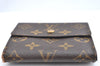 Authentic Louis Vuitton Monogram M61652 Porte Monnaie Billet Carte Credit K4332