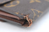 Authentic Louis Vuitton Monogram M61652 Porte Monnaie Billet Carte Credit K4332