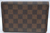 Authentic Louis Vuitton Damier Porte Tresor Etui Papier Wallet N61202 LV K4333