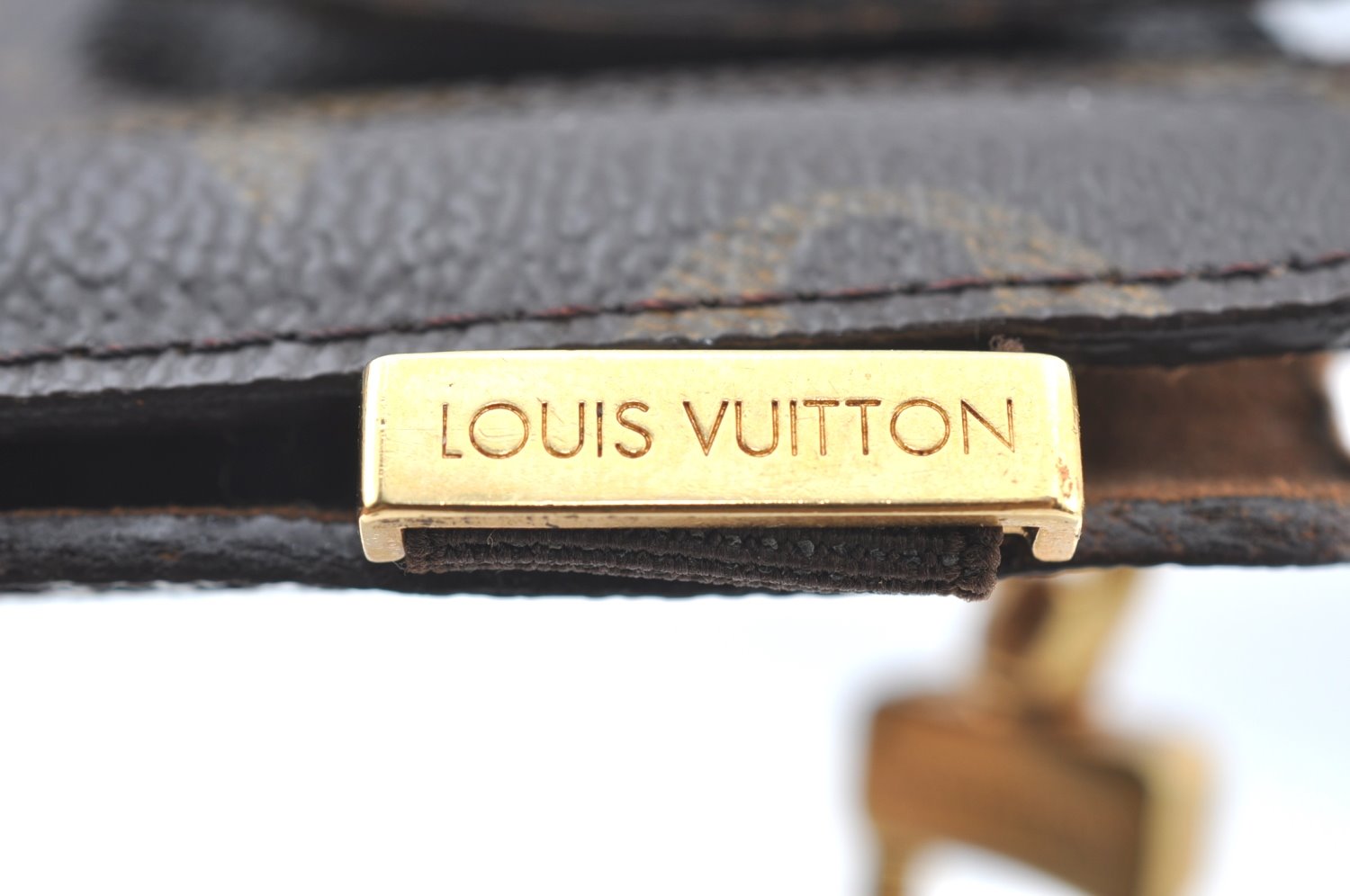 Authentic Louis Vuitton Monogram Etui TelePhone International GM M63060 LV K4336