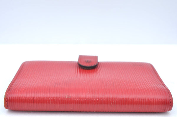 Authentic Louis Vuitton Epi Agenda PM Notebook Cover Red Black R2005E LV K4339