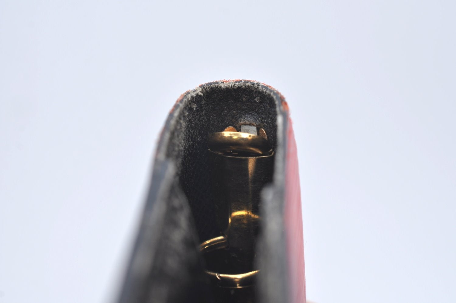 Authentic Louis Vuitton Epi Agenda PM Notebook Cover Red Black R2005E LV K4339