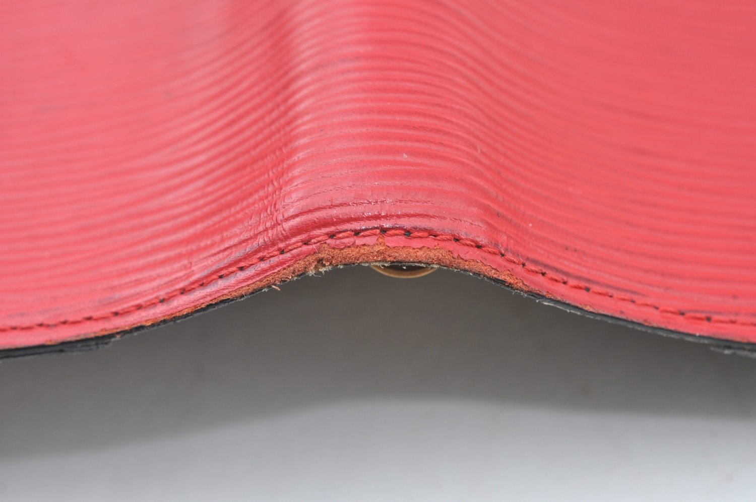 Authentic Louis Vuitton Epi Agenda PM Notebook Cover Red Black R2005E LV K4339