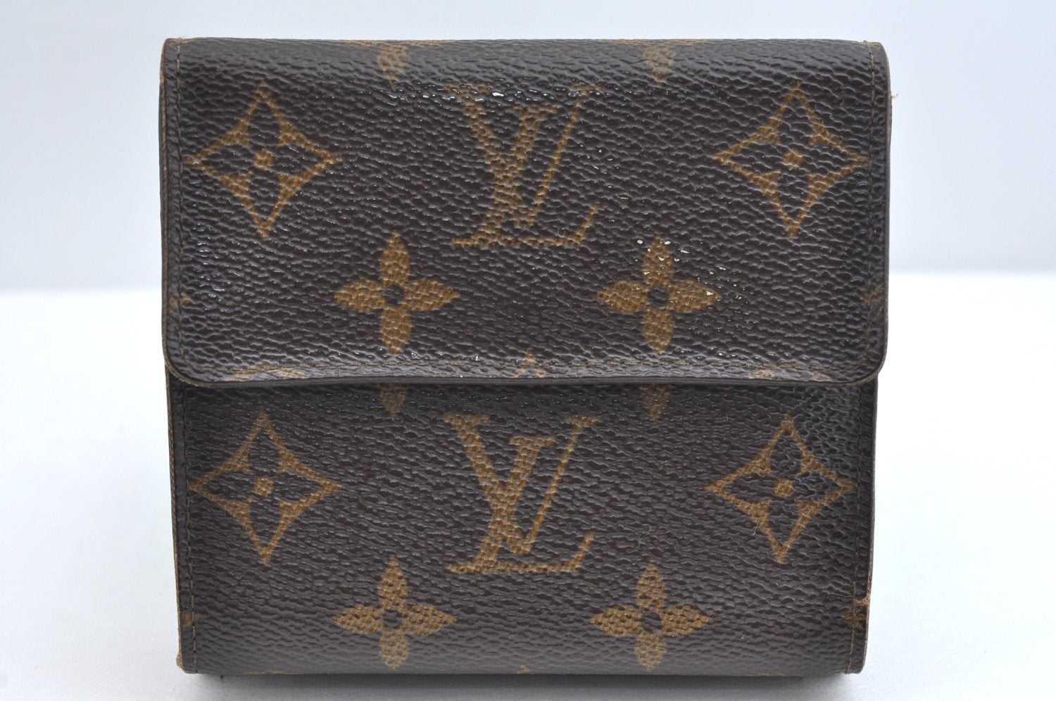 Authentic Louis Vuitton Monogram M61652 Porte Monnaie Billet Carte Credit K4340