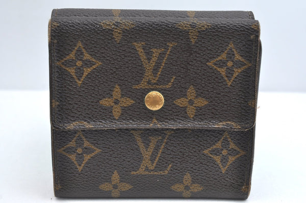 Authentic Louis Vuitton Monogram M61652 Porte Monnaie Billet Carte Credit K4340