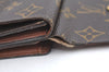 Authentic Louis Vuitton Monogram M61652 Porte Monnaie Billet Carte Credit K4340