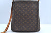 Auth Louis Vuitton Monogram Musette Shoulder Cross Body Bag M51256 LV Junk K4341