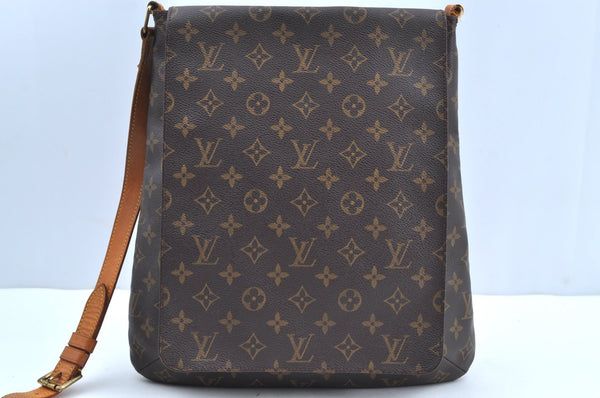 Auth Louis Vuitton Monogram Musette Shoulder Cross Body Bag M51256 LV Junk K4341