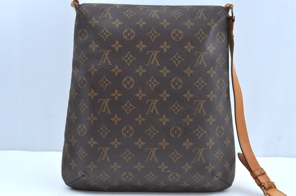 Auth Louis Vuitton Monogram Musette Shoulder Cross Body Bag M51256 LV Junk K4341