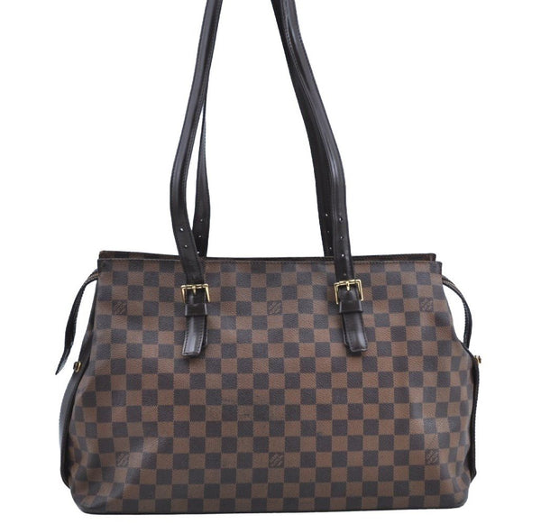 Authentic Louis Vuitton Damier Chelsea Shoulder Tote Bag N51119 LV K4350