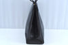 Authentic Salvatore Ferragamo Vara Leather Shoulder Tote Bag Navy SF K4351