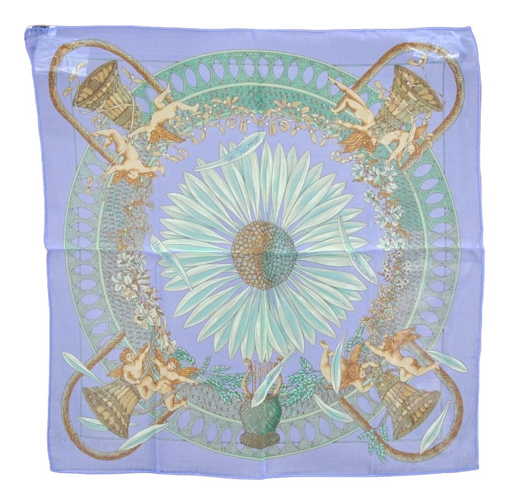 Authentic HERMES Petit Carre 40 Scarf Handkerchief 