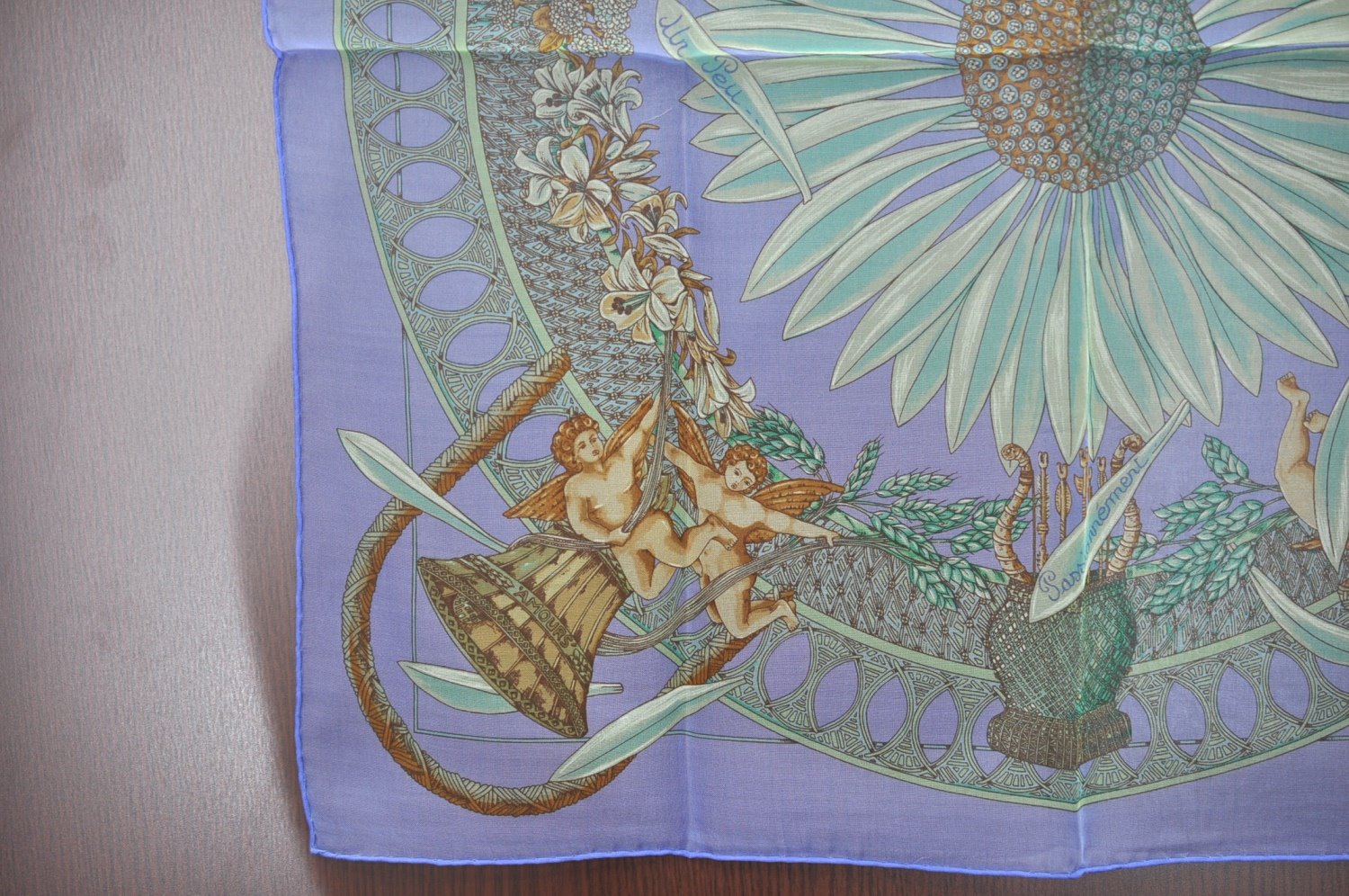 Authentic HERMES Petit Carre 40 Scarf Handkerchief 