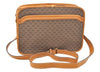Authentic GUCCI Micro GG Shoulder Cross Body Bag Purse PVC Leather Brown K4358