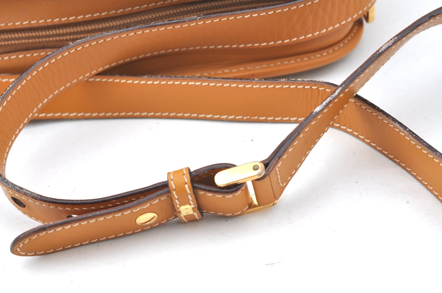 Authentic GUCCI Micro GG Shoulder Cross Body Bag Purse PVC Leather Brown K4358