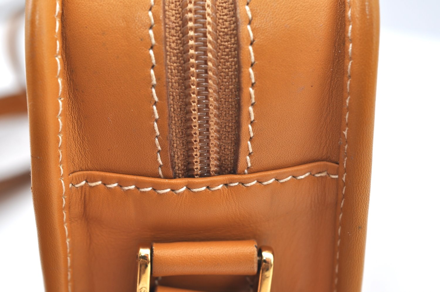 Authentic GUCCI Micro GG Shoulder Cross Body Bag Purse PVC Leather Brown K4358