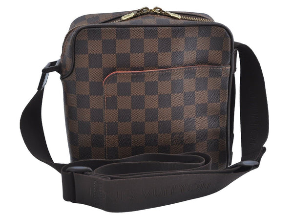 Authentic Louis Vuitton Damier Olav PM Shoulder Cross Body Bag N41442 LV K4368