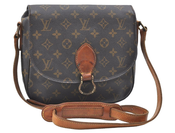 Authentic Louis Vuitton Monogram Saint Cloud GM M51242 Shoulder Cross Bag K4369