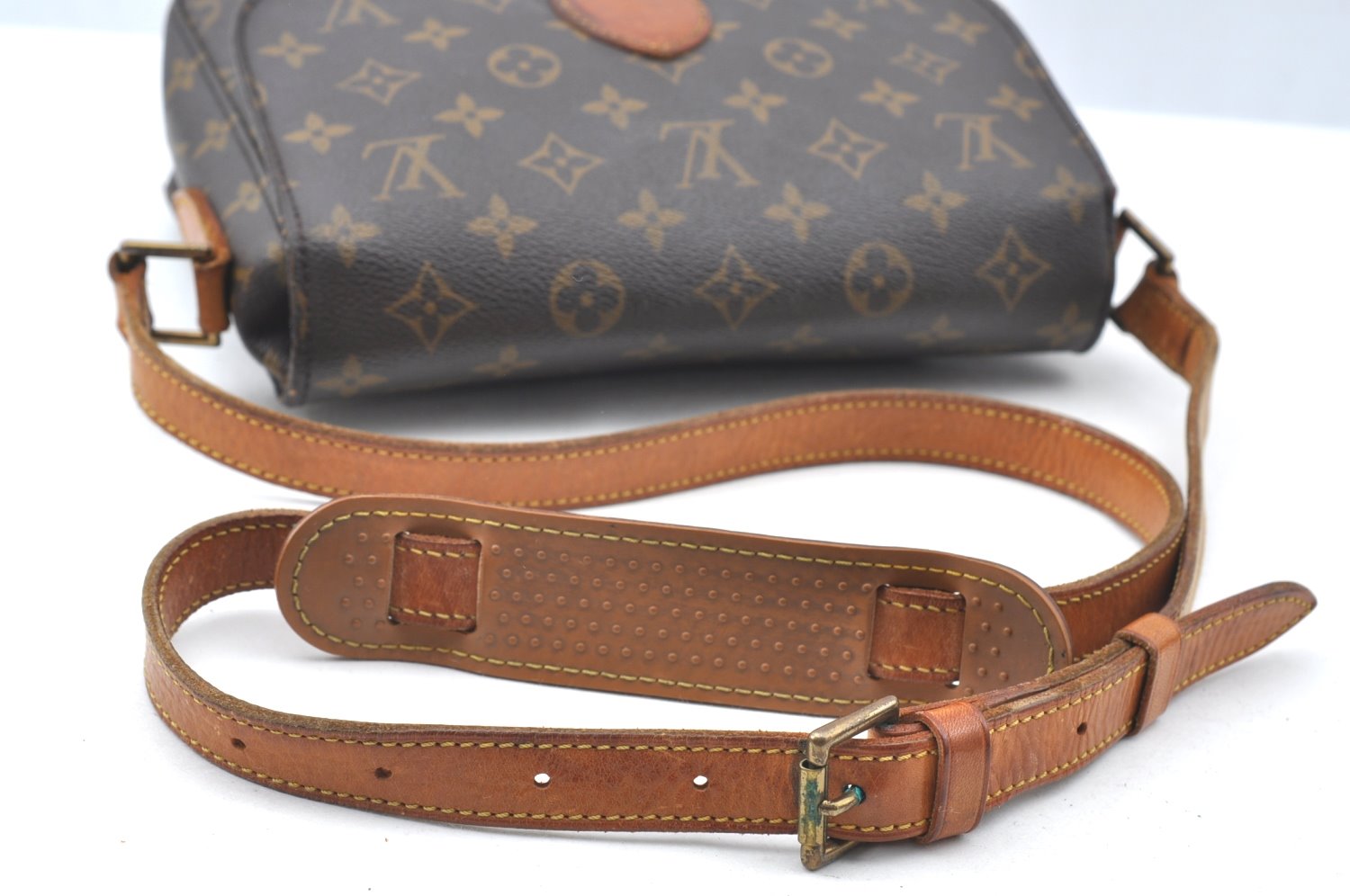 Authentic Louis Vuitton Monogram Saint Cloud GM M51242 Shoulder Cross Bag K4369