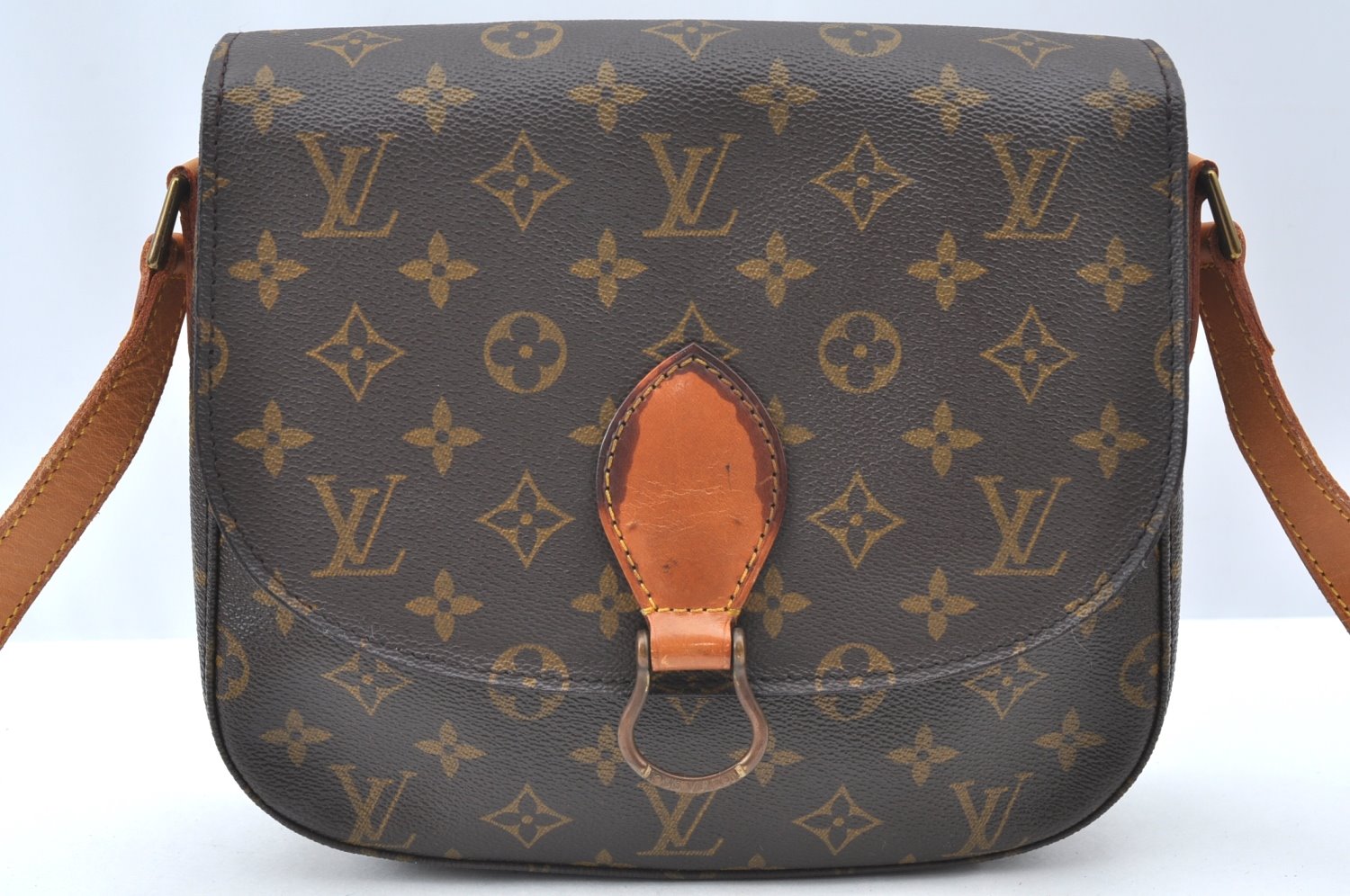Authentic Louis Vuitton Monogram Saint Cloud GM M51242 Shoulder Cross Bag K4370
