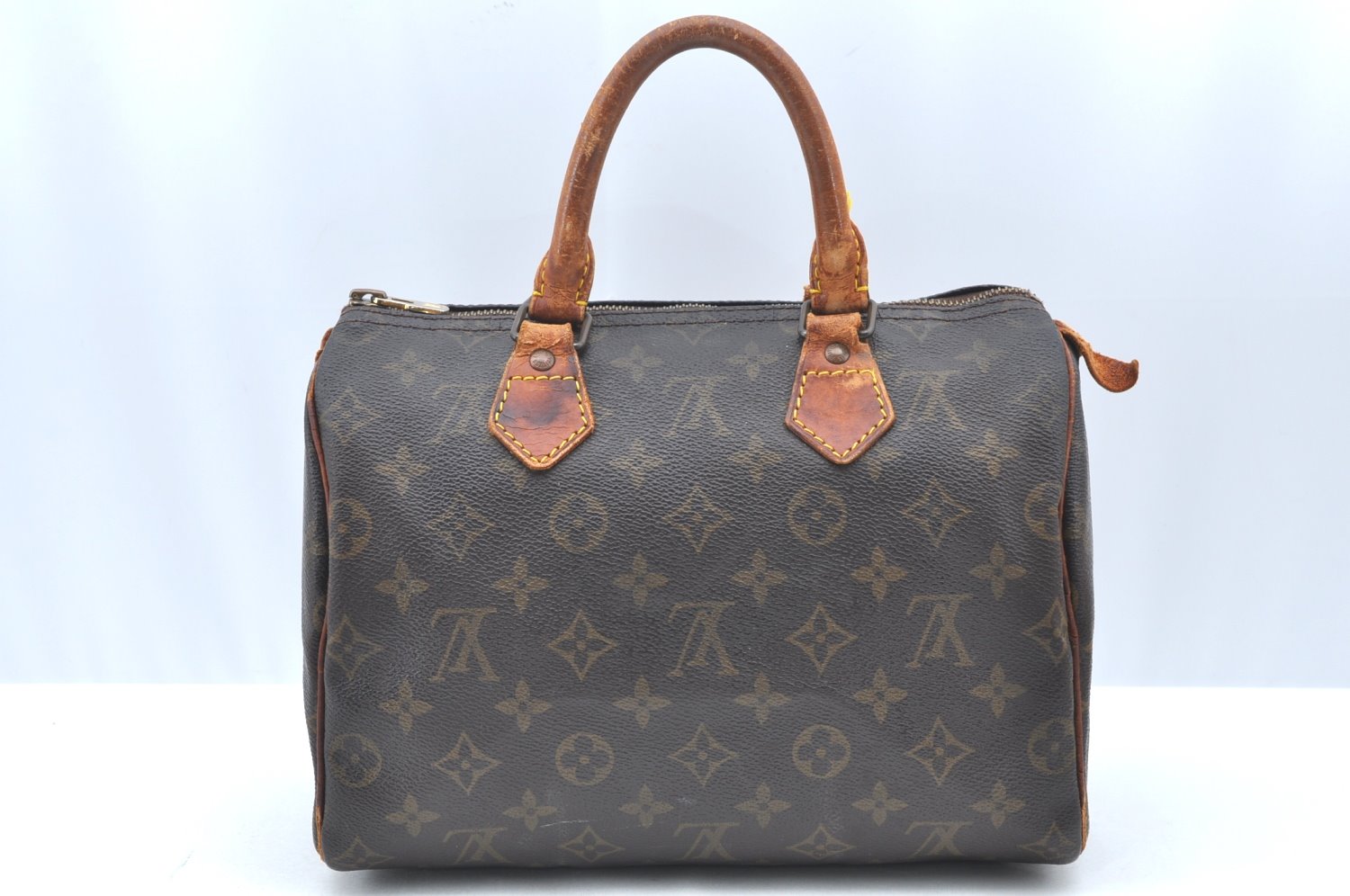 Authentic Louis Vuitton Monogram Speedy 25 Boston Hand Bag M41528 LV Junk K4372