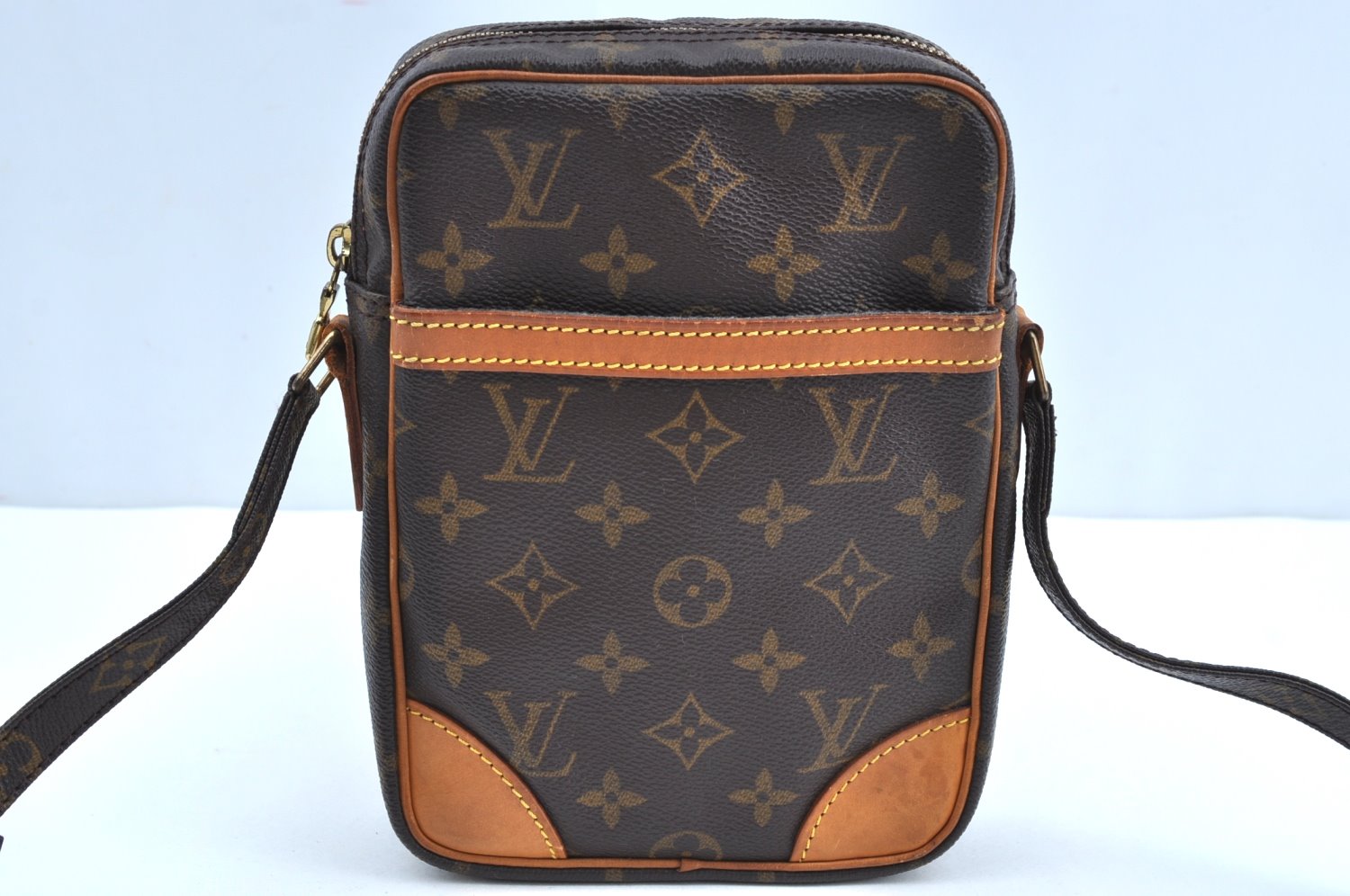 Authentic Louis Vuitton Monogram Danube Shoulder Cross Body Bag M45266 LV K4374