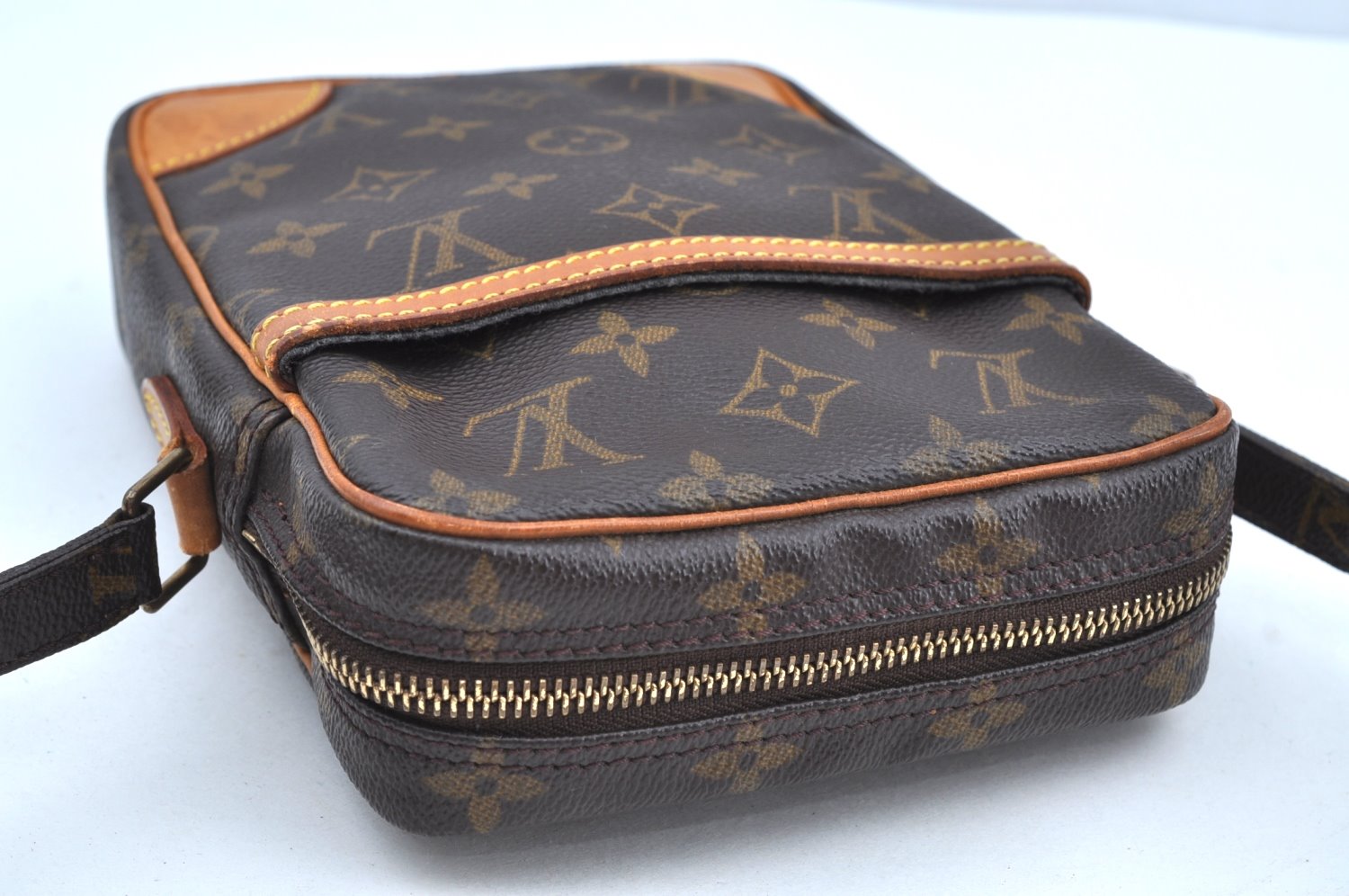 Authentic Louis Vuitton Monogram Danube Shoulder Cross Body Bag M45266 LV K4374