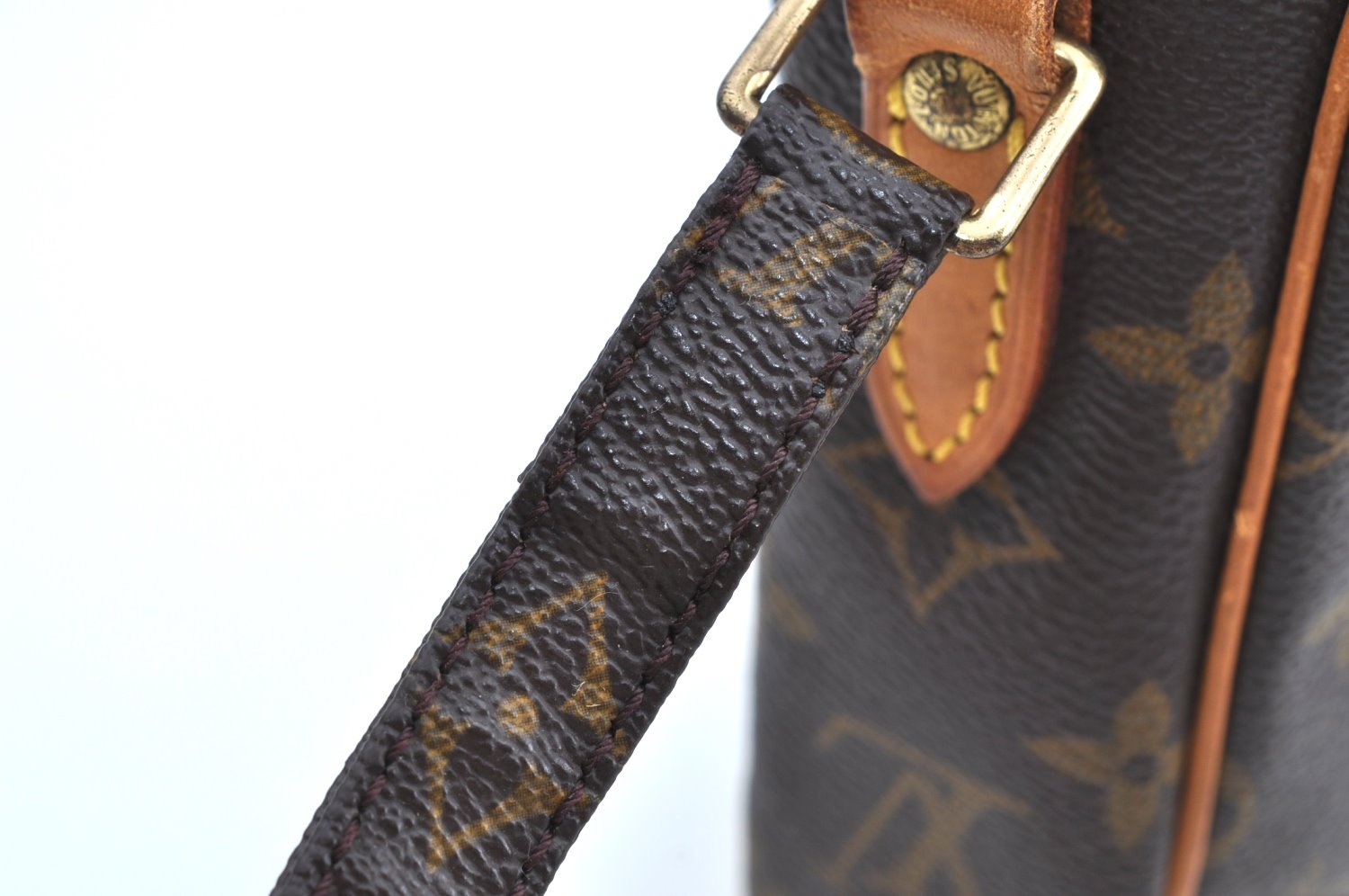 Authentic Louis Vuitton Monogram Danube Shoulder Cross Body Bag M45266 LV K4374