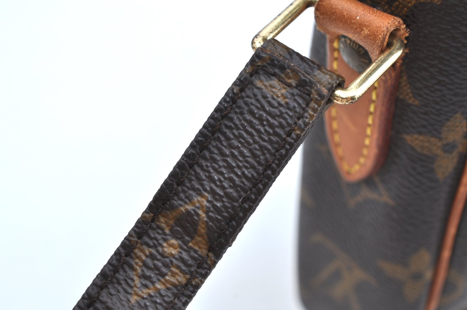 Authentic Louis Vuitton Monogram Danube Shoulder Cross Body Bag M45266 LV K4375