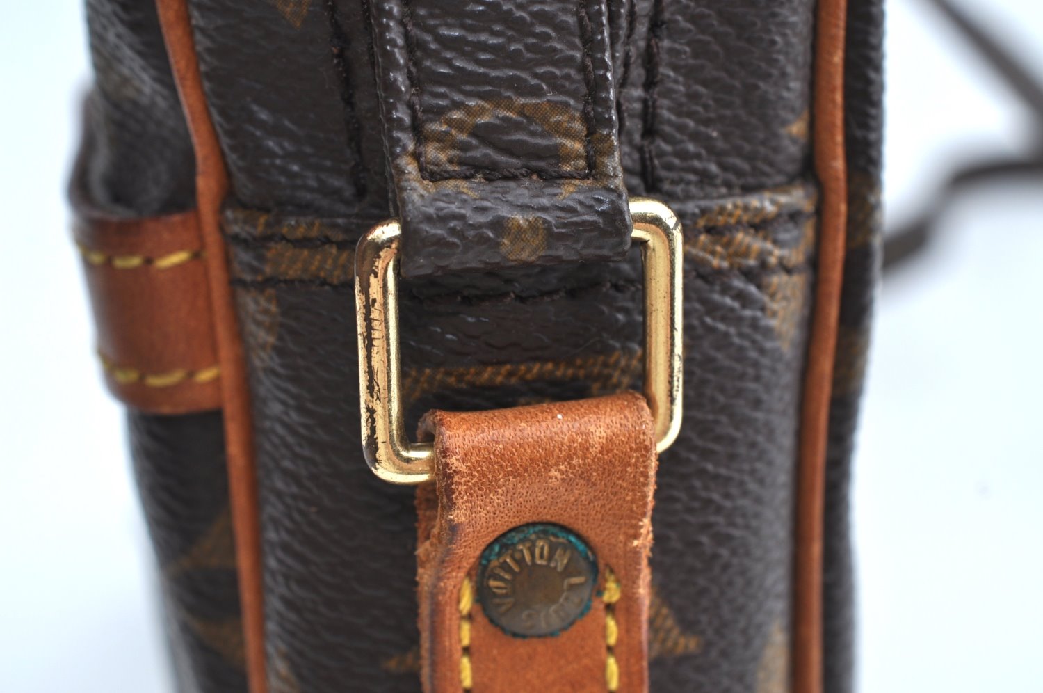 Authentic Louis Vuitton Monogram Danube Shoulder Cross Body Bag M45266 LV K4375