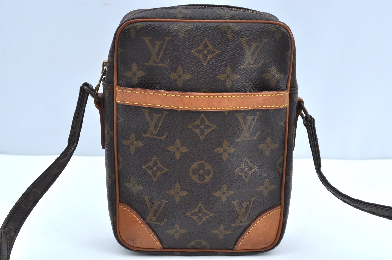Authentic Louis Vuitton Monogram Danube Shoulder Cross Body Bag M45266 LV K4376