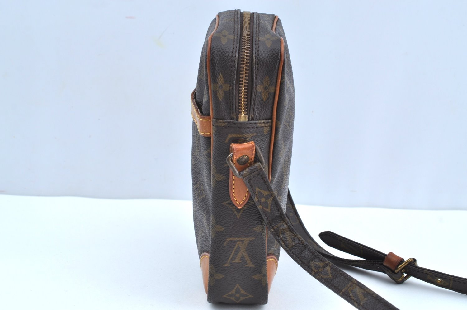 Authentic Louis Vuitton Monogram Danube Shoulder Cross Body Bag M45266 LV K4376