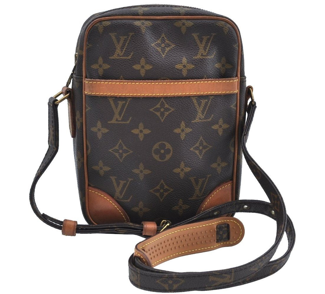 Authentic Louis Vuitton Monogram Danube Shoulder Cross Body Bag M45266 LV K4377