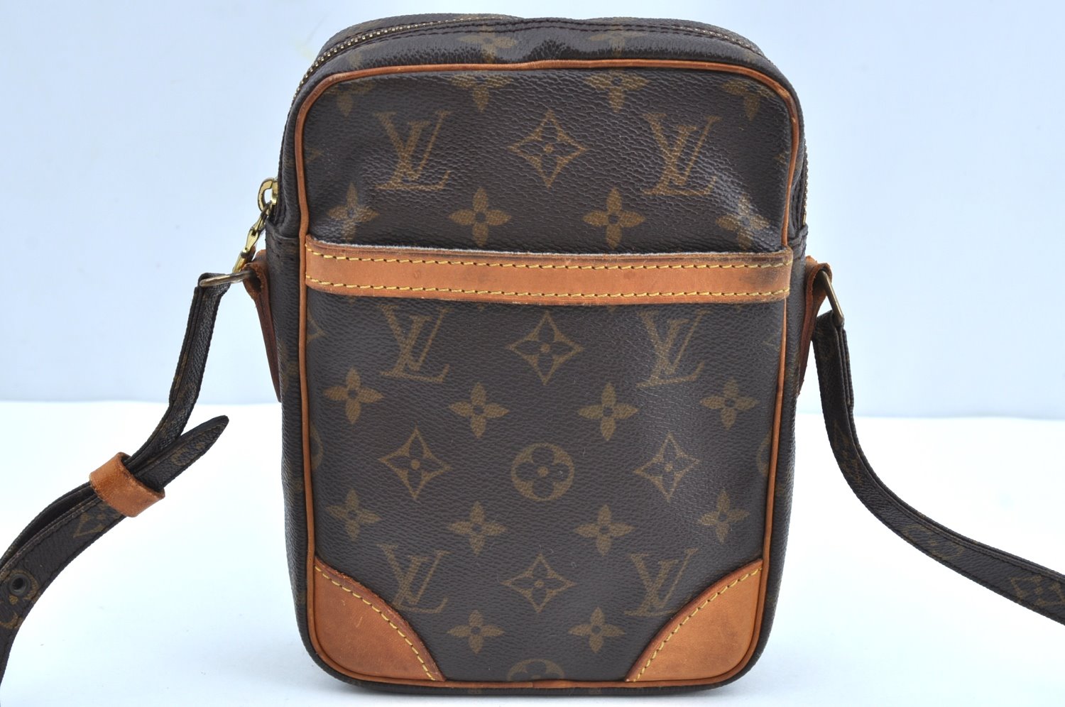 Authentic Louis Vuitton Monogram Danube Shoulder Cross Body Bag M45266 LV K4378