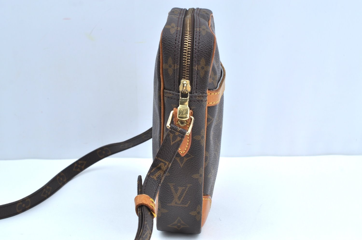 Authentic Louis Vuitton Monogram Danube Shoulder Cross Body Bag M45266 LV K4378