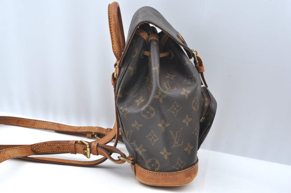 Authentic Louis Vuitton Monogram Montsouris PM Backpack M51137 LV K4382