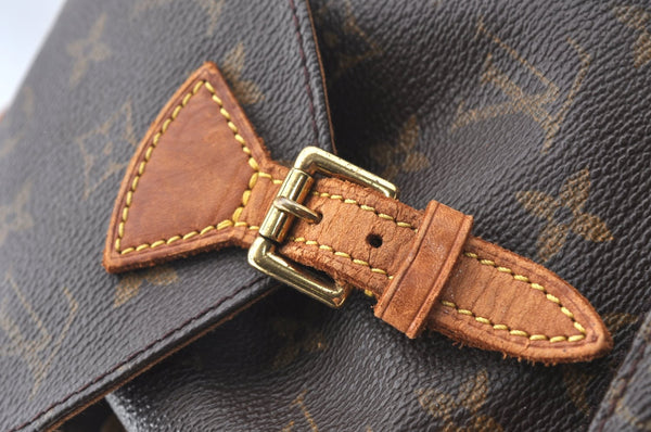 Authentic Louis Vuitton Monogram Montsouris PM Backpack M51137 LV K4382