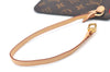 Authentic Louis Vuitton Monogram Neverfull Pouch Purse Clutch Bag Red LV K4383